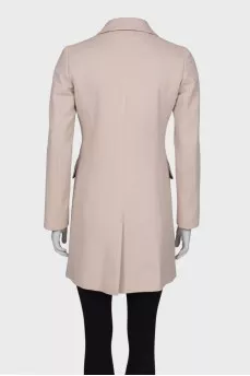 Wool beige coat