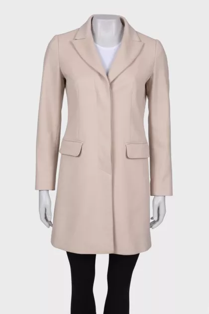 Wool beige coat