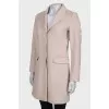 Wool beige coat