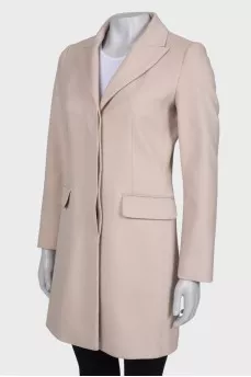 Wool beige coat