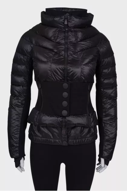 Turtleneck combination Jacket