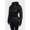 Turtleneck combination Jacket