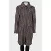 Knitted combination coat