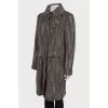 Knitted combination coat