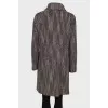Knitted combination coat