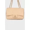 Quilted beige bag