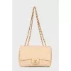 Quilted beige bag