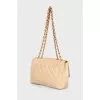 Quilted beige bag