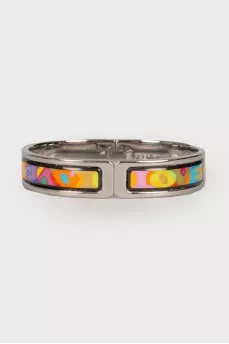 Bracelet with enamel