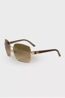 Green rectangular sunglasses