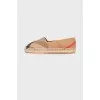 Checked textile espadrilles