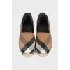 Checked textile espadrilles