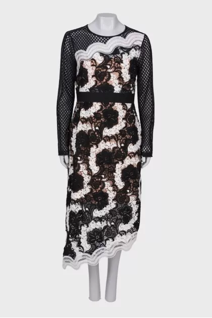Sheer lace dress