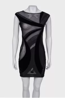 Translucent black dress