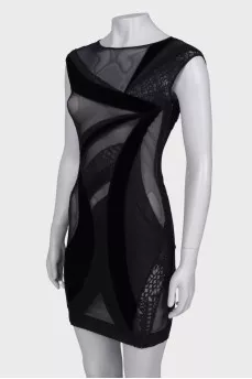 Translucent black dress