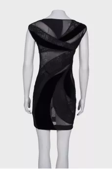 Translucent black dress