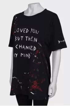 T-shirt with paint print