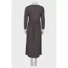 Glen weave maxi dress