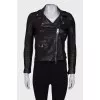 Black leather jacket