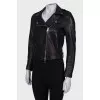 Black leather jacket