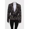 Blazer with lace, with tag