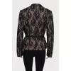 Blazer with lace, with tag