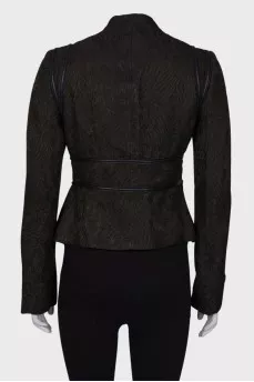 Dark green patterned jacket