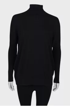 Wool black pullover