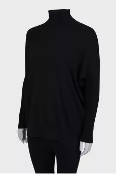 Wool black pullover