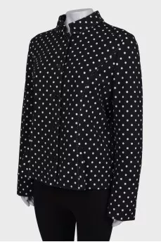 Blazer with polka dots