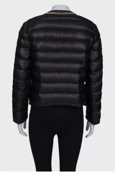 Black jacket with chain