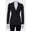 Classic jacket close-fitting in the waist
