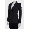 Classic jacket close-fitting in the waist