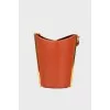 Bucket bag with gold-tone hardware