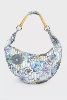 Textile bag with braided handle