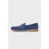 Men's blue loafers