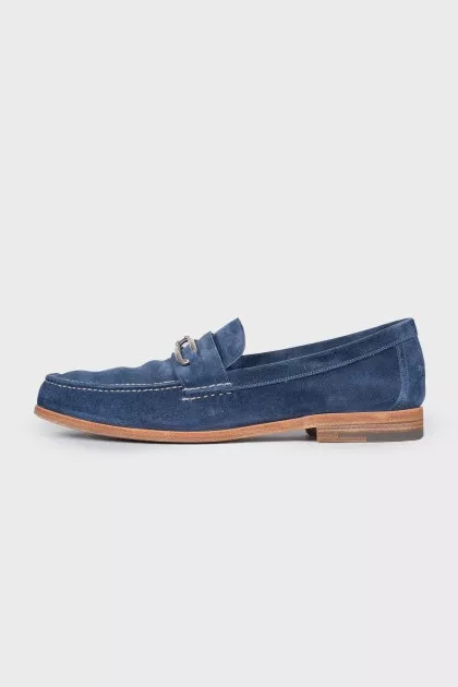 Men's blue loafers