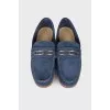 Men's blue loafers