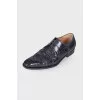 Men's embossed oxfords