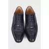Men's embossed oxfords