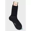 Men's black socks with a tag
