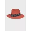 Hat with ribbon