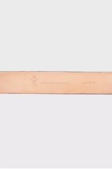 Brown suede belt