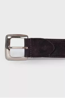 Brown suede belt