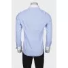 Men's blue checked shirt