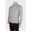 Gray straight fit shirt