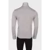 Gray straight fit shirt