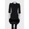 Black coat with 3/4 sleeves