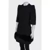 Black coat with 3/4 sleeves
