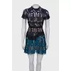 Lace fitted dress